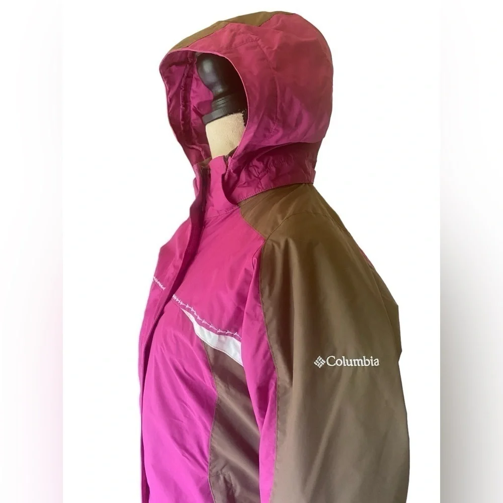 Columbia-Small Women’s Windy Ridge Winter Snow/Ski Jacket fuchsia/brown. VG cond - Picture 11 of 16